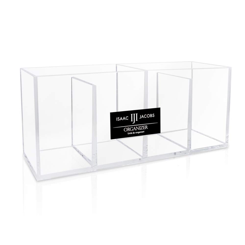Isaac Jacobs 4-Compartment Clear Acrylic Organizer