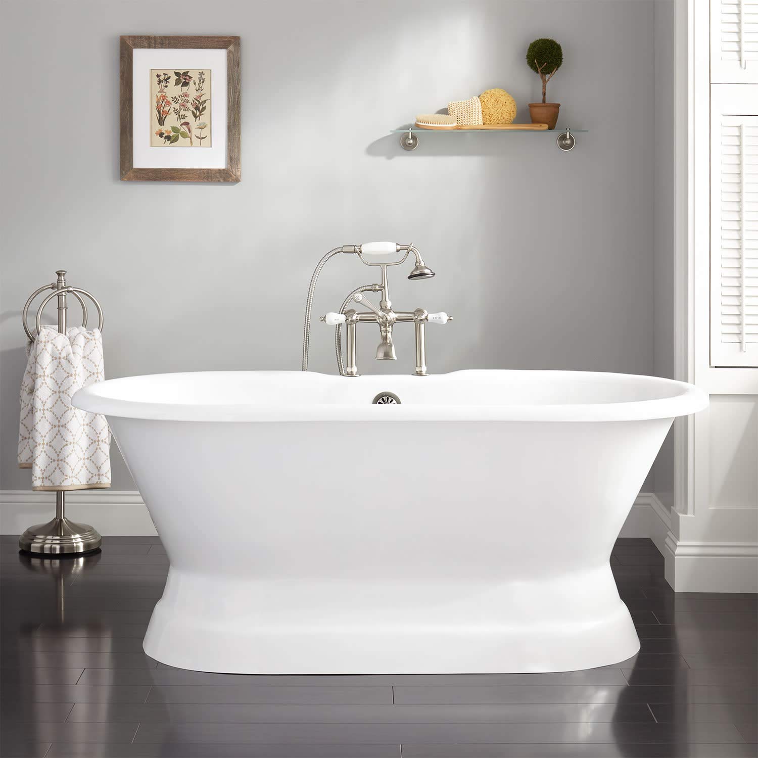 Signature Hardware Henley Pedestal Tub