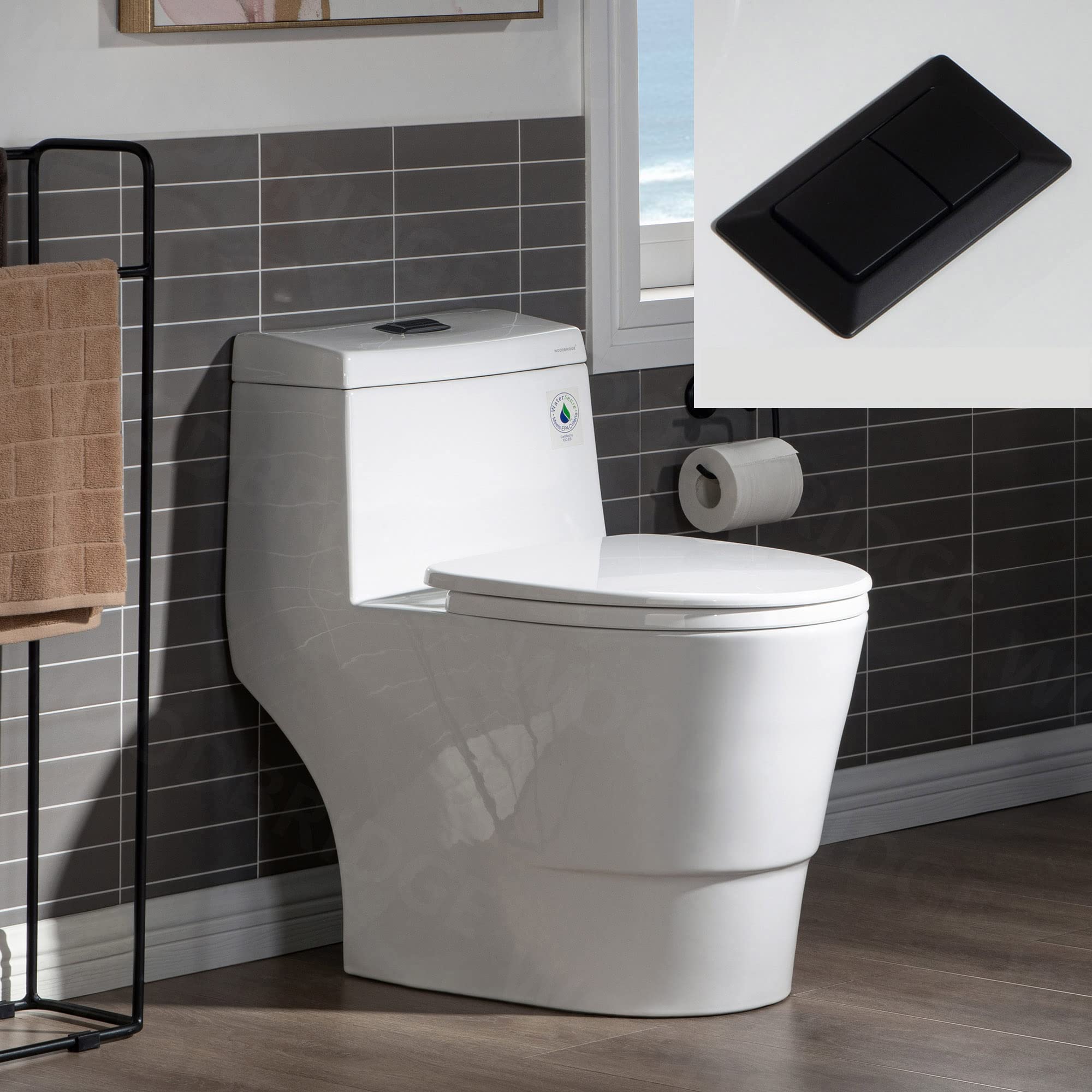 WOODBRIDGE One Piece Toilet with Soft Closing Seat