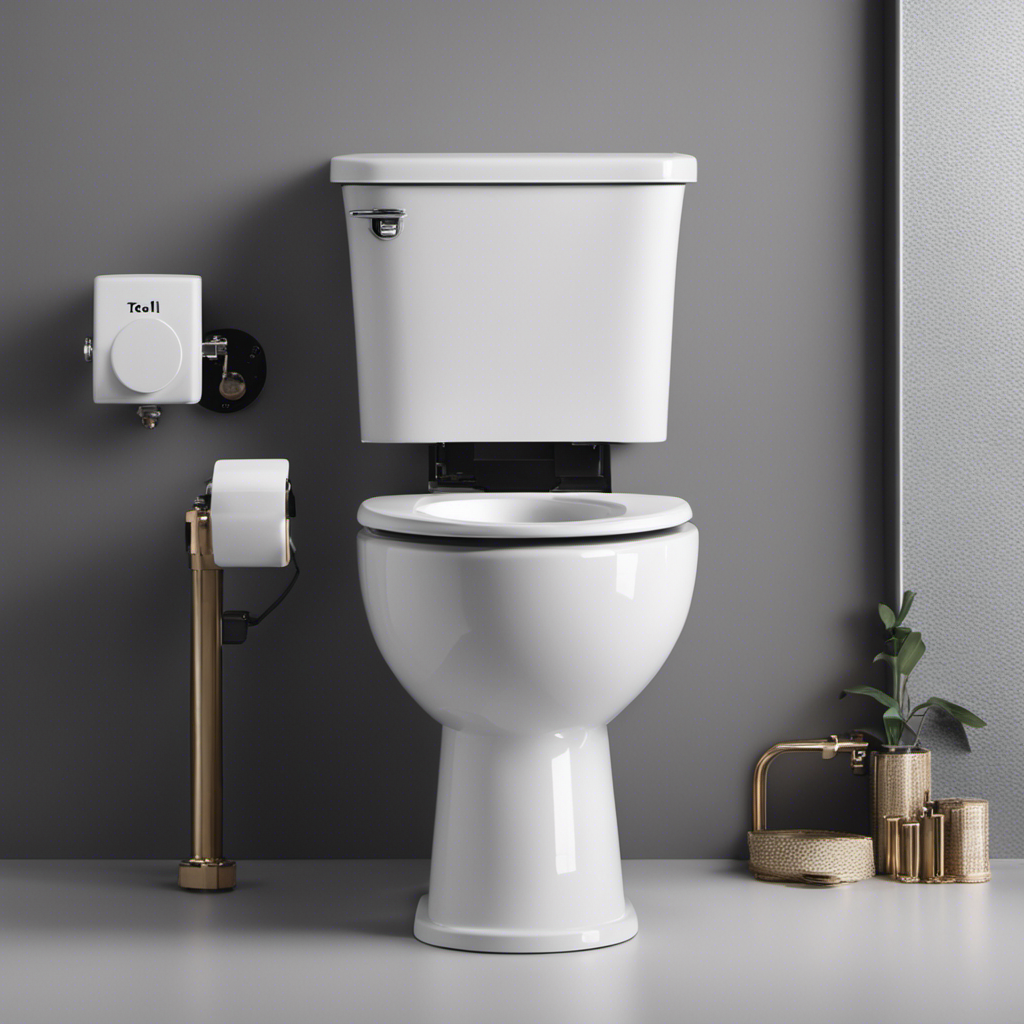 An image showcasing a toilet with water flowing in and out intermittently