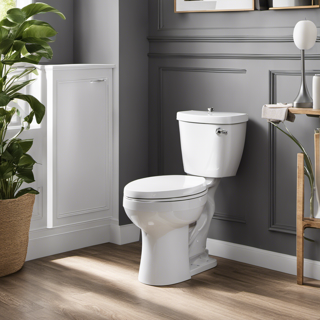 An image showcasing a variety of budget-friendly toilets, highlighting their sleek designs, durable construction, and water-saving features