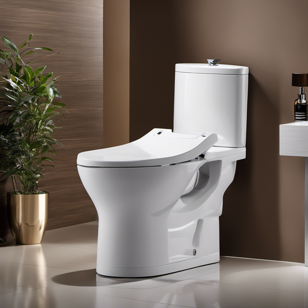 An image showcasing a step-by-step guide on how to use a bidet toilet