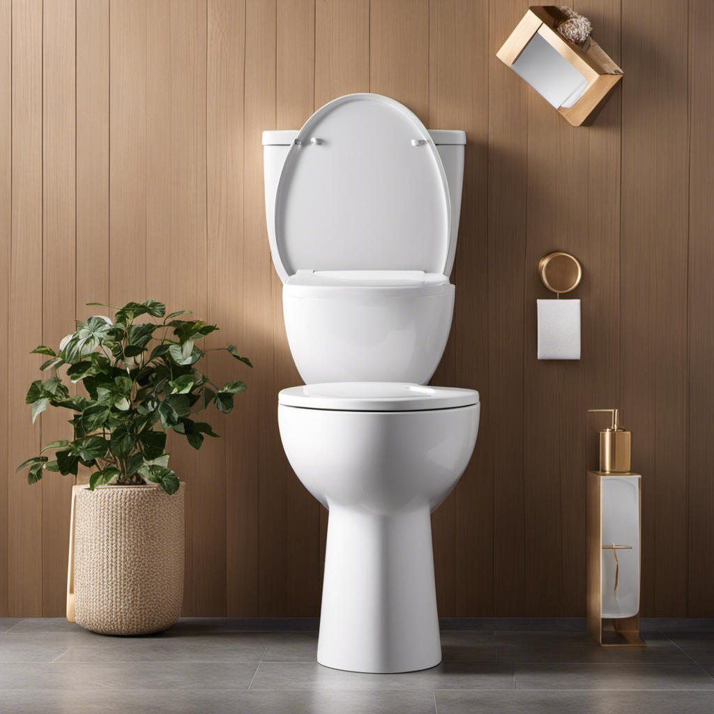 An image showcasing various toilet seat shapes such as elongated, round, D-shape, and square
