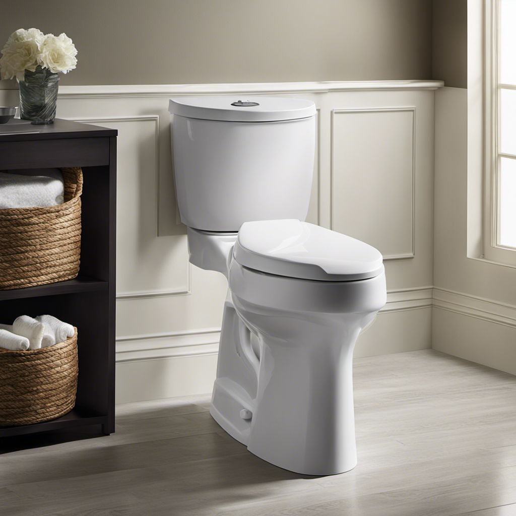 An image showcasing the Kohler Corbelle Toilet's high-performance flushing technology: water rapidly swirling in the bowl, effectively removing waste with precision and efficiency