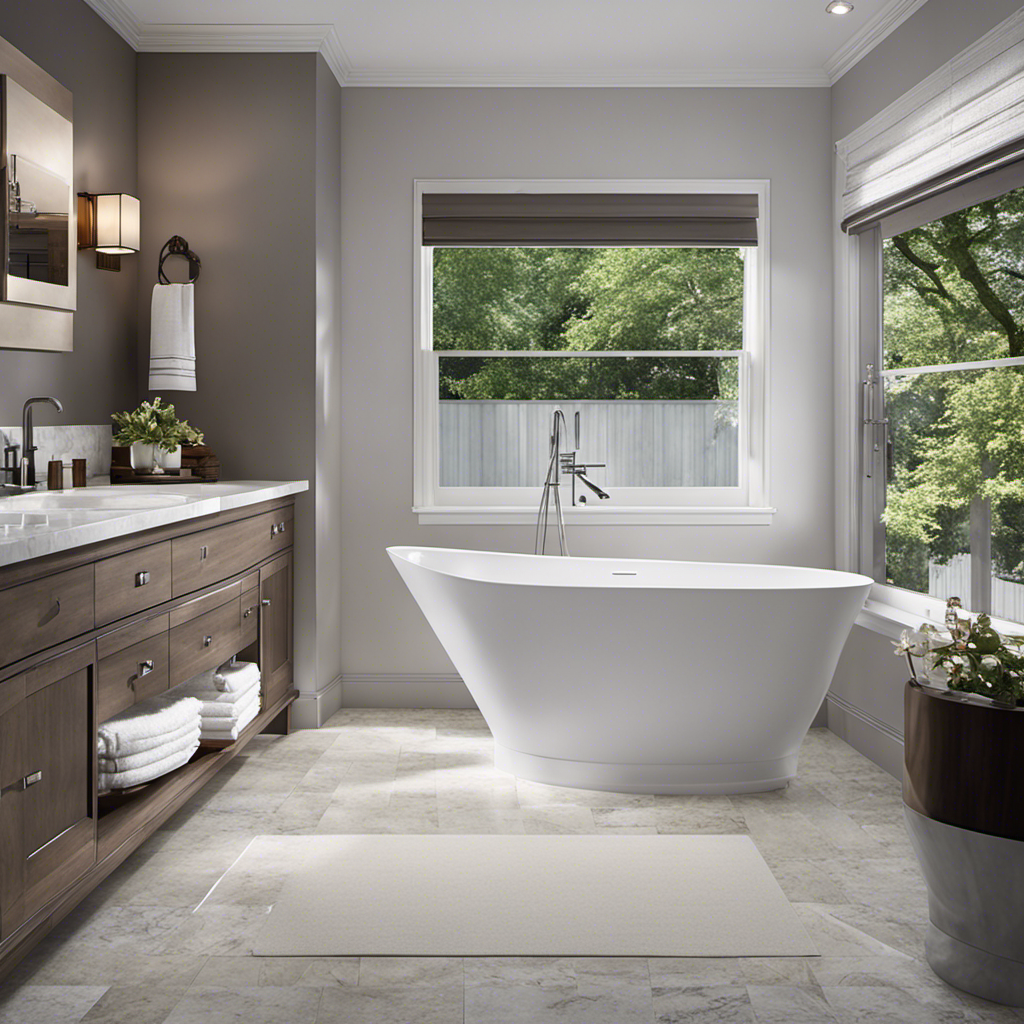 An image that captures the essence of a standard bathtub's size