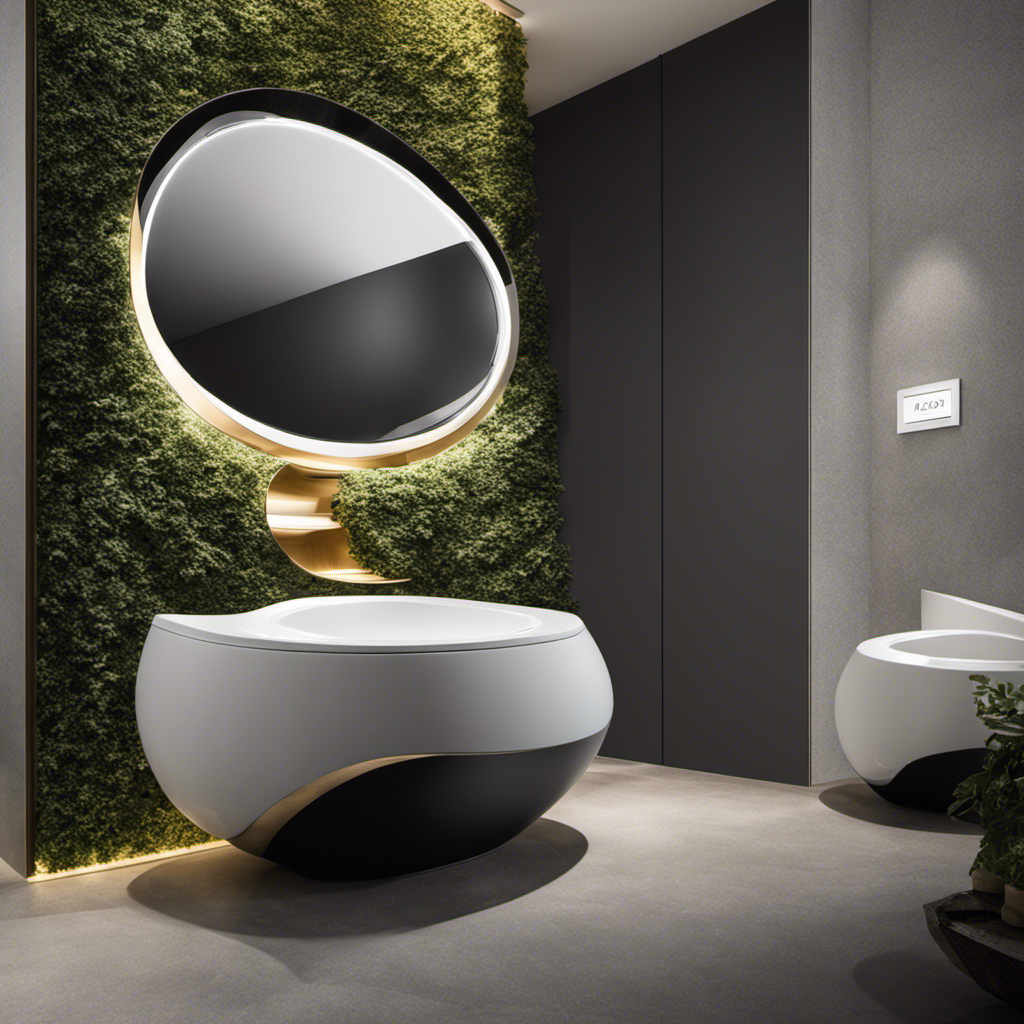 An image showcasing the interior of a toilet, revealing its depth with precision