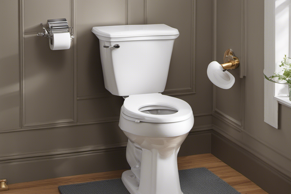 An image showcasing a step-by-step guide on replacing a toilet