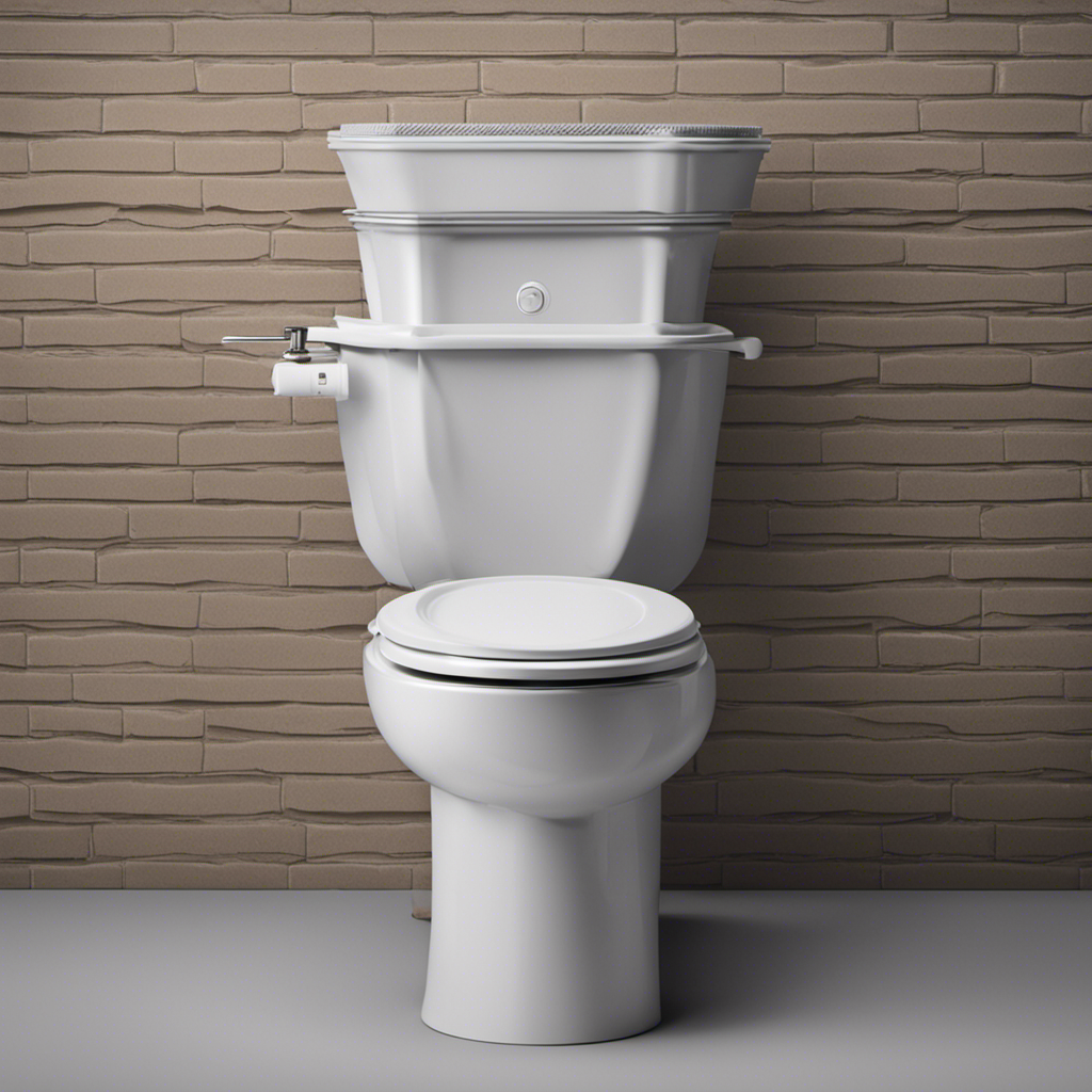 An image showcasing a cross-section view of a toilet