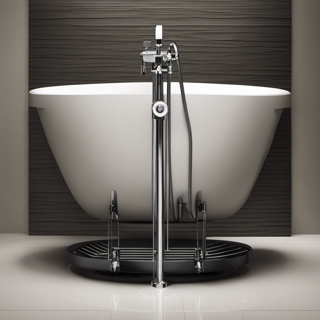 An image showcasing a diagram of a bathtub overflow drain system