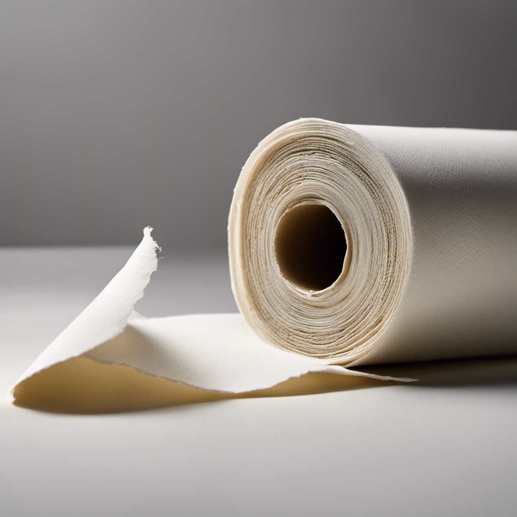 An image showcasing a close-up of a toilet paper roll unraveled to its full extent, revealing its remarkable length and emphasizing its potential to last, symbolizing the essence of the blog post on the topic "How Long Is Toilet Paper Roll"