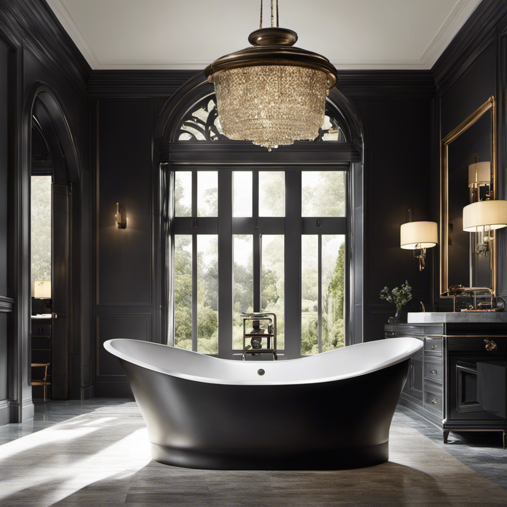 An image capturing the weight of a cast iron bathtub, showcasing its substantial heft