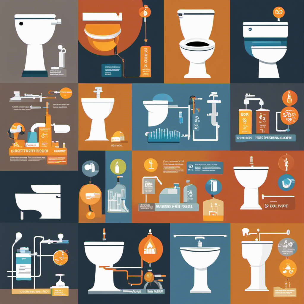An image showcasing various factors affecting water usage in toilet flushing