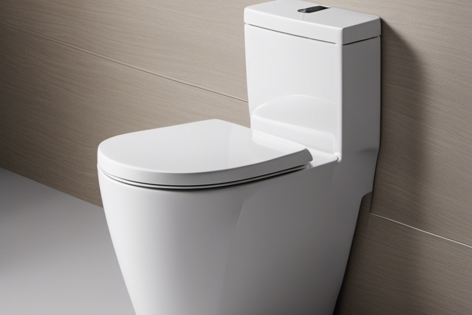 An image showcasing a dual-flush toilet mechanism with clear, labeled buttons indicating the precise amount of water used for liquid waste (light flush) and solid waste (full flush)