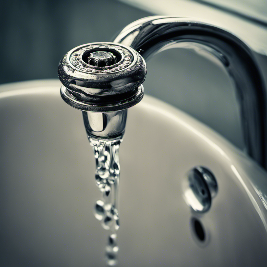 An image showcasing a close-up view of a hand gripping a wrench, firmly loosening the corroded bathtub faucet handle