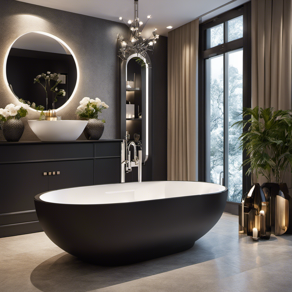 An image showcasing a spacious bathroom with a variety of elegantly designed bathtubs, inviting viewers to explore the features and styles of each option, helping them make an informed decision when choosing their perfect bathtub
