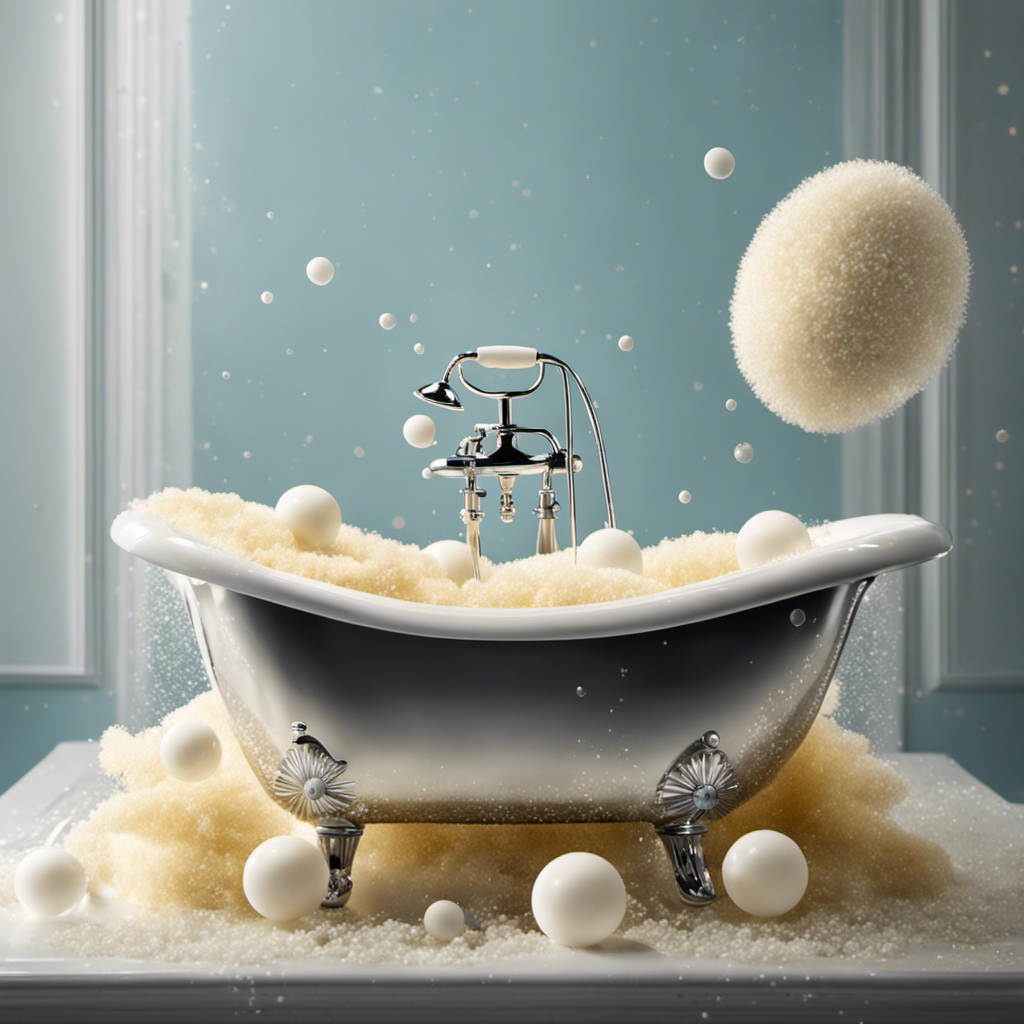 An image showcasing a sparkling clean baby bathtub