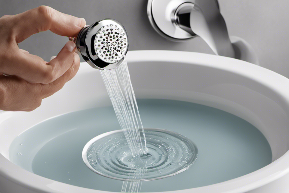 An image that showcases a hand removing a clogged mass of hair from a bathtub drain, using a push plug