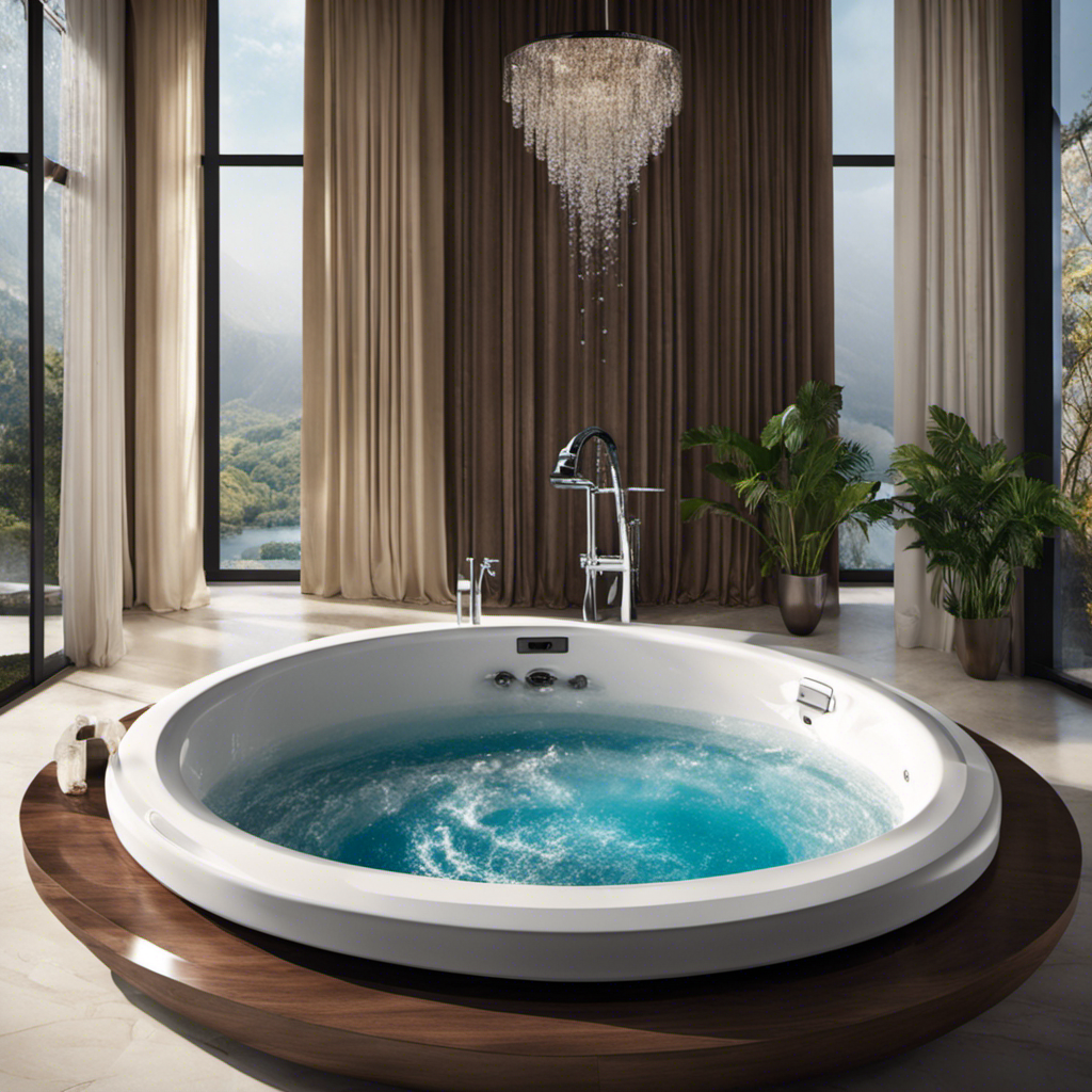 An image showcasing sparkling clean Jacuzzi bathtub jets