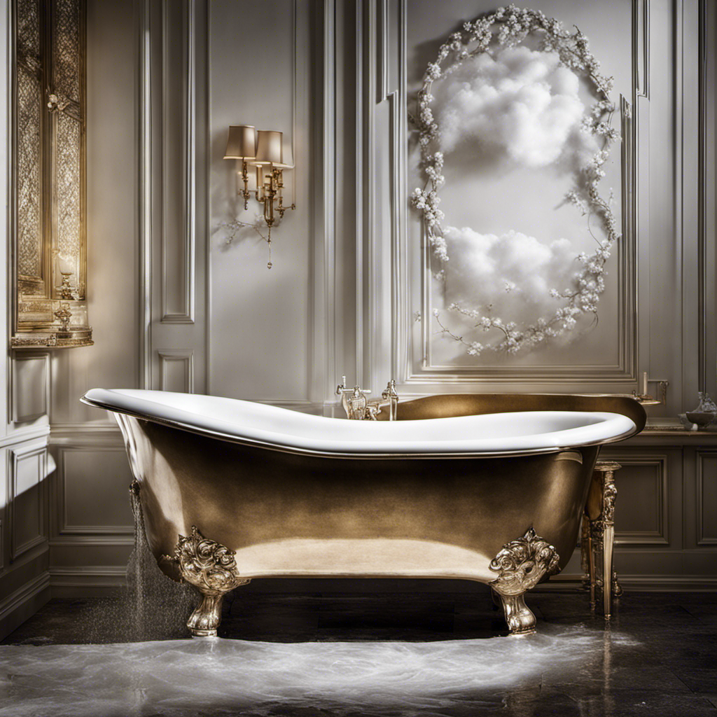 An image capturing the transformation of an old stained porcelain bathtub into a glistening marvel
