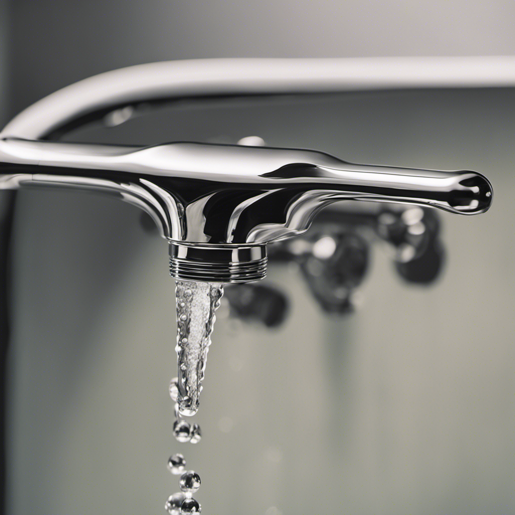 An image capturing a close-up of a skilled hand gripping a wrench, twisting it against a dripping bathtub faucet