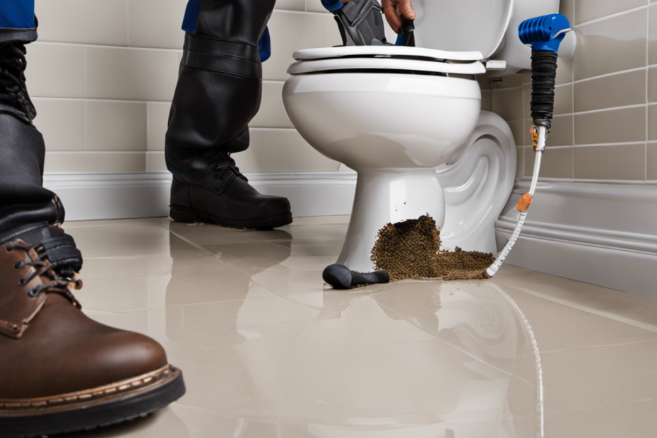 An image showcasing the step-by-step process of fixing a leaking toilet seal