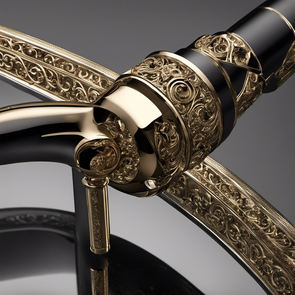 An image showcasing a close-up of a toilet handle, highlighting the intricate mechanisms involved
