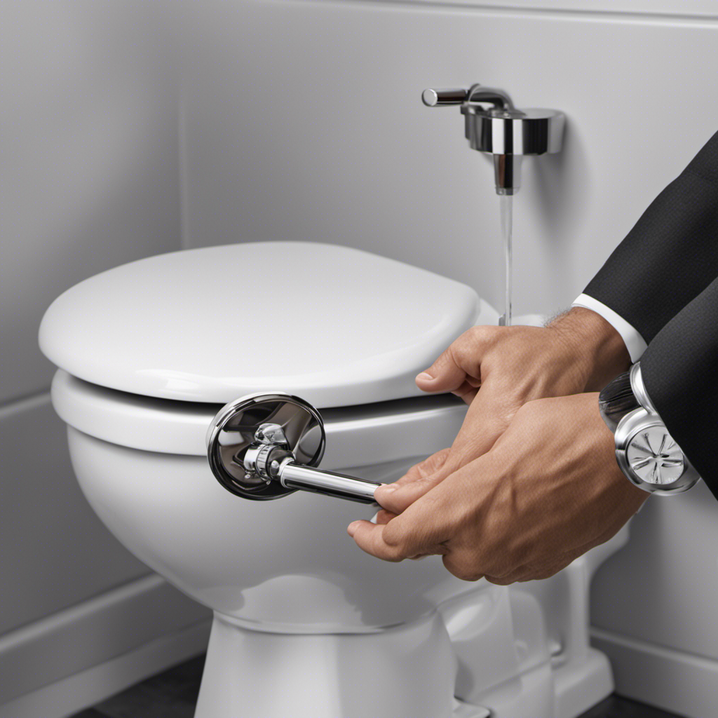 An image capturing the step-by-step process of testing and reassembling a toilet handle