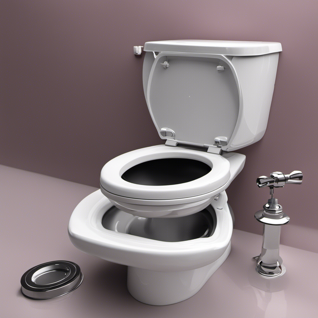 An image showcasing a step-by-step guide to fixing a leaking toilet