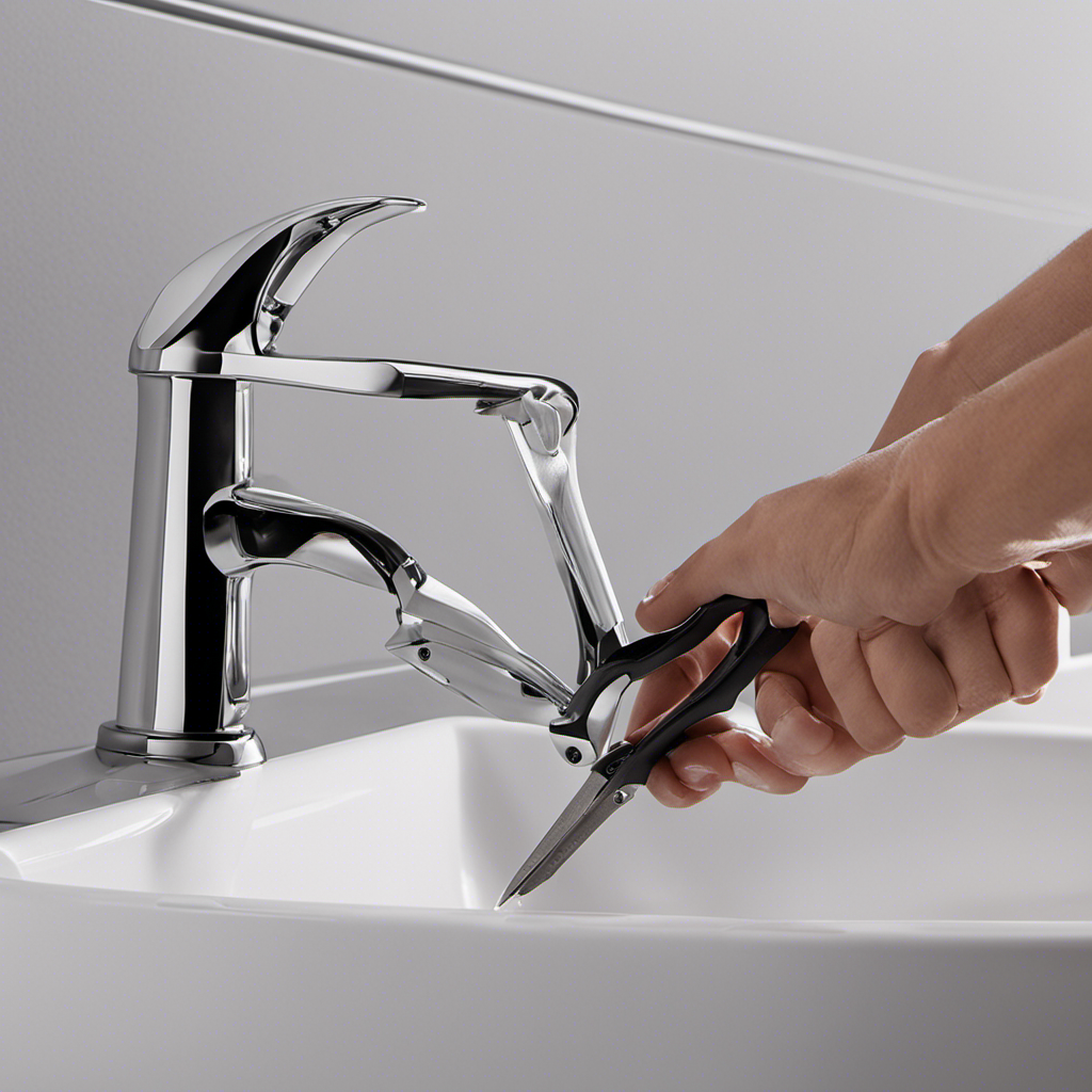 An image that visually depicts the process of removing a stubborn bathtub stopper