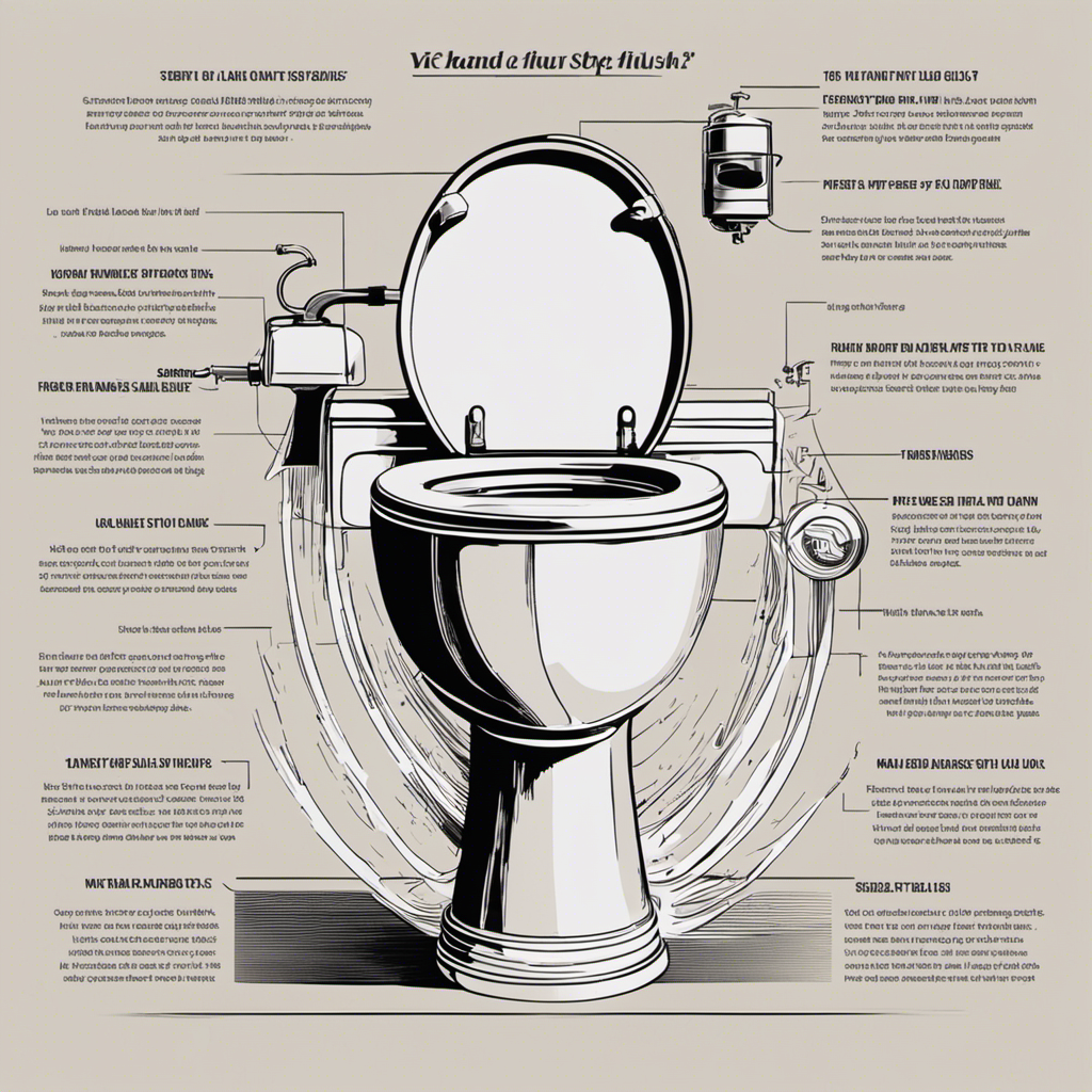 An image that depicts a step-by-step guide to getting a toilet to flush
