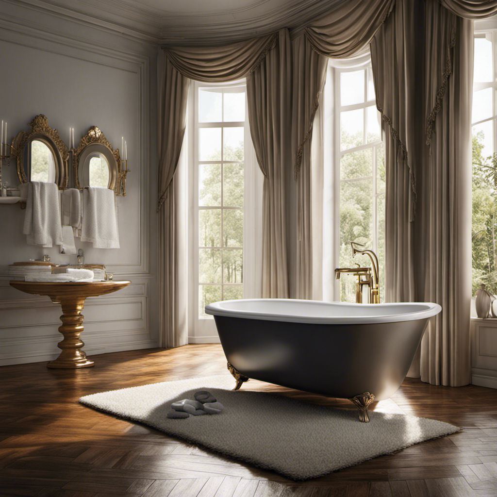 An image that depicts a sparkling clean bathtub, free from any stains