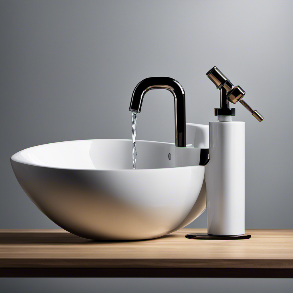 An image depicting a step-by-step guide on increasing toilet water level: a person adjusting the float valve, water filling up the tank, and a full bowl with a clearly visible water level indicator