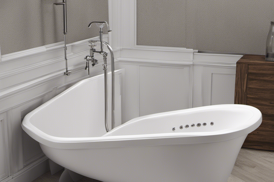 An image showcasing a step-by-step guide to installing a bathtub drain and trap