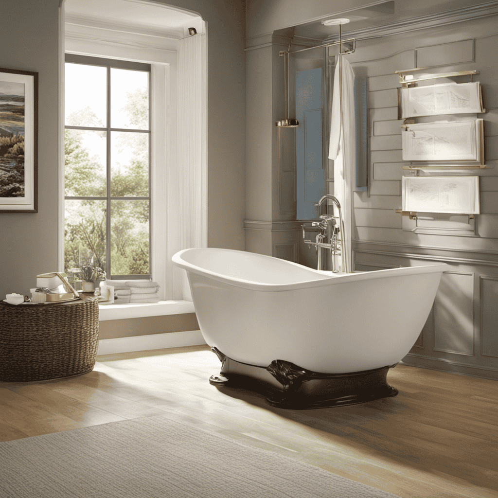 An image that showcases a step-by-step guide on installing a drop-in bathtub