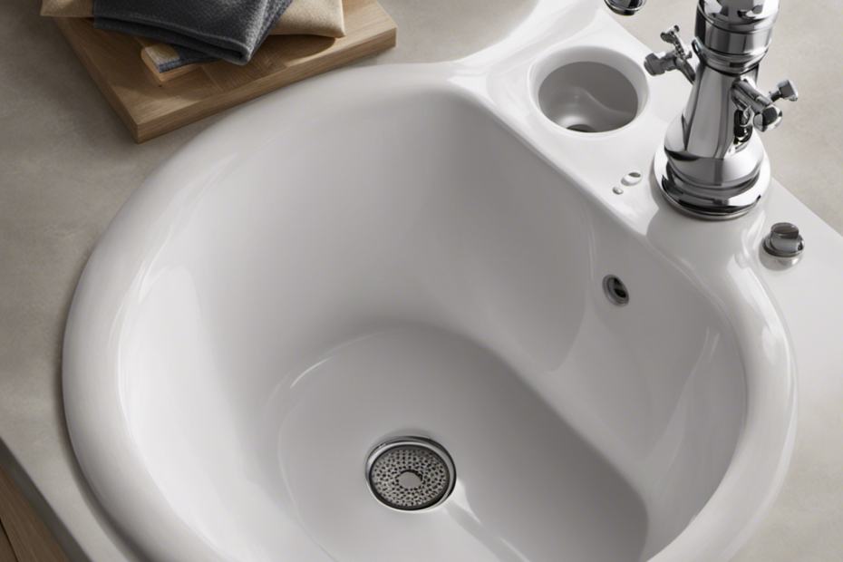 An image showcasing a step-by-step guide on installing a new bathtub drain