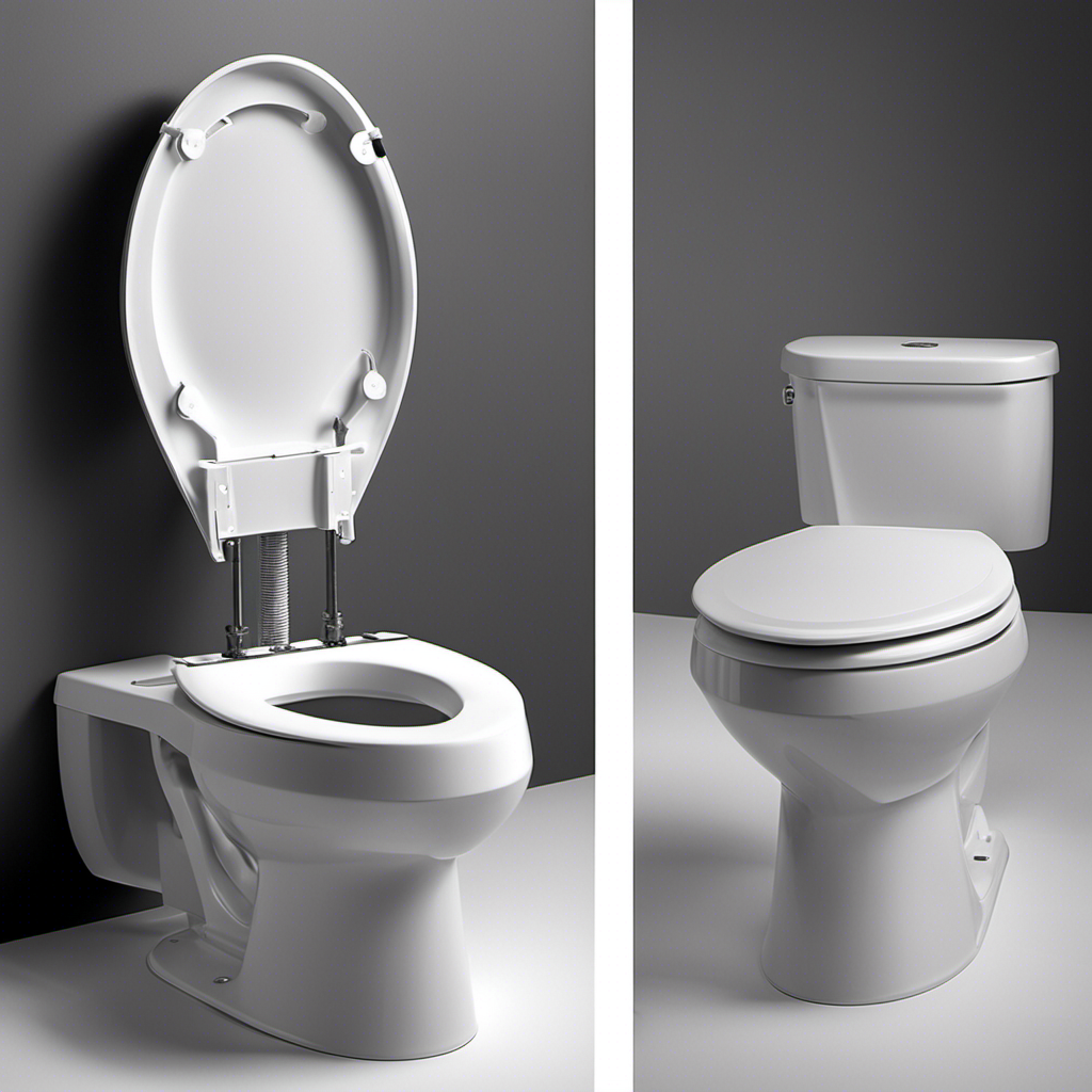 An image that showcases the step-by-step process of installing a raised toilet seat