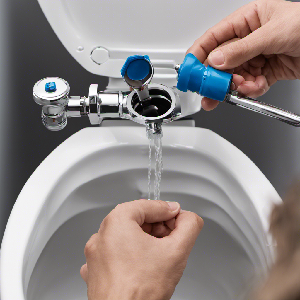 An image depicting a step-by-step guide to installing a toilet fill valve