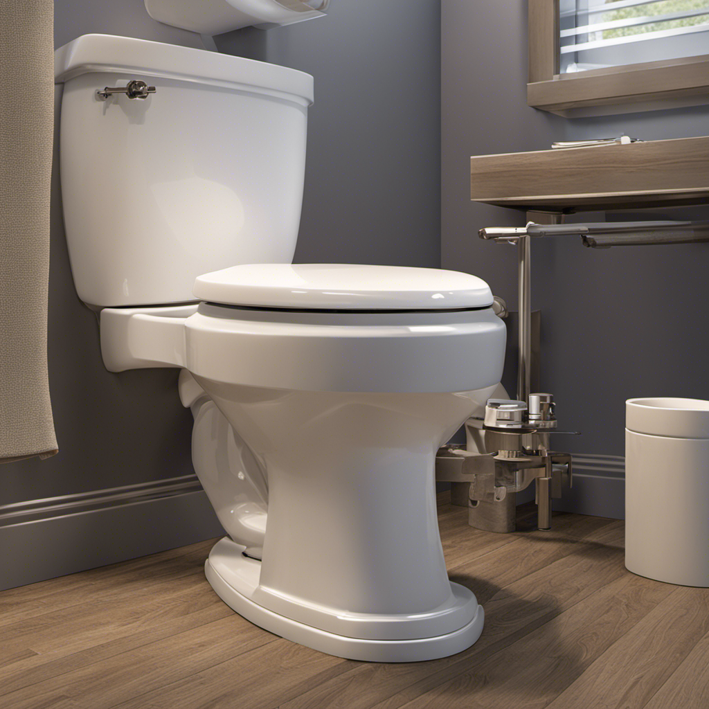 An image showing a step-by-step guide on installing a toilet flange in new construction