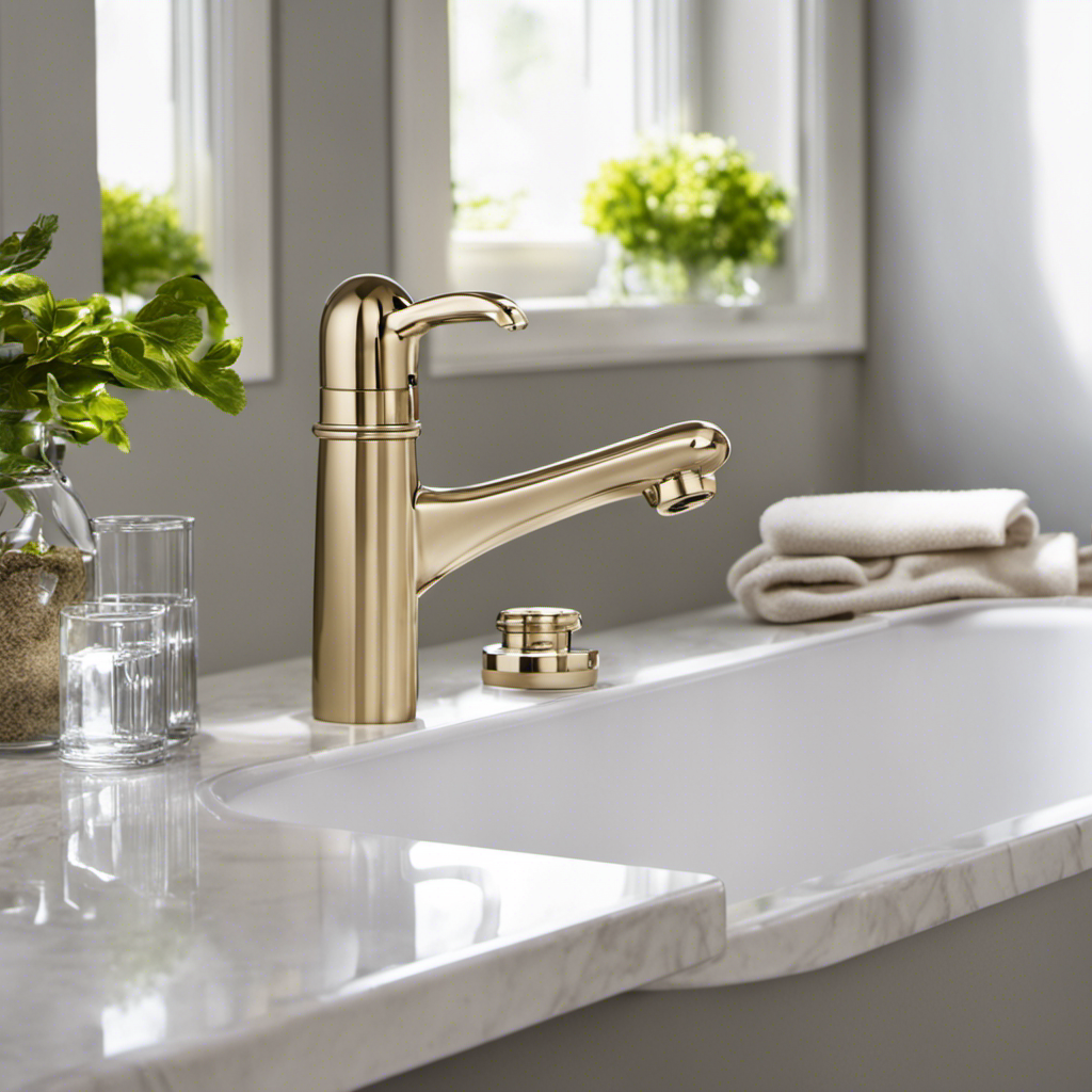 An image showing a step-by-step guide for installing a bathtub faucet handle