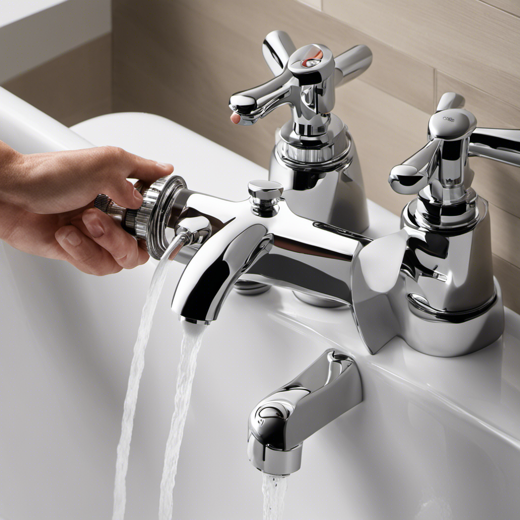 An image showcasing a step-by-step installation guide for a bathtub faucet