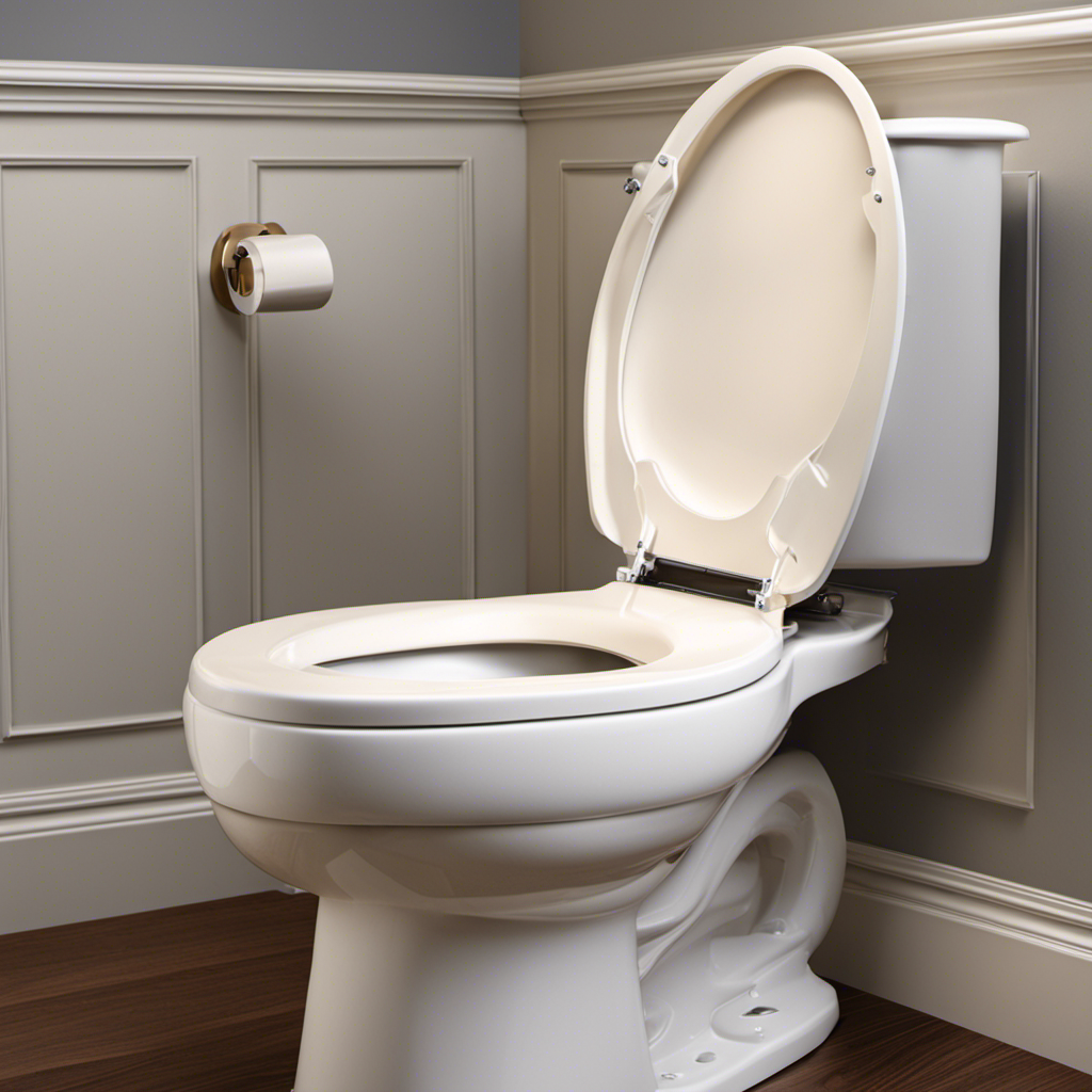 An image showcasing a step-by-step guide to installing a new toilet seat