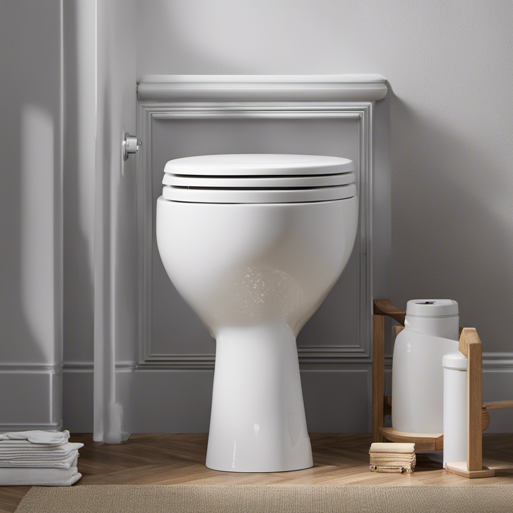 An image showcasing a step-by-step guide to installing a new toilet