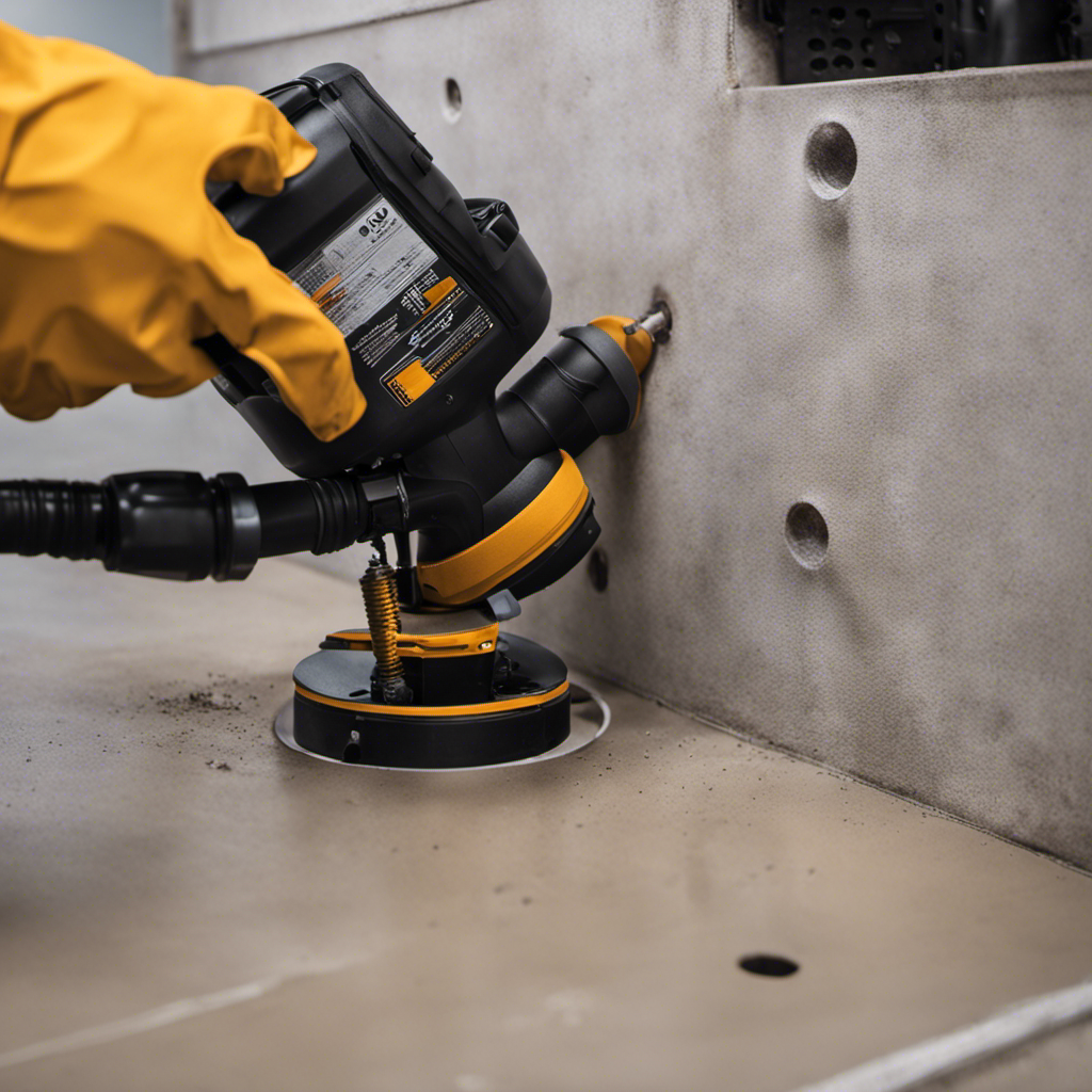 An image showcasing step-by-step installation of a toilet flange on a concrete floor