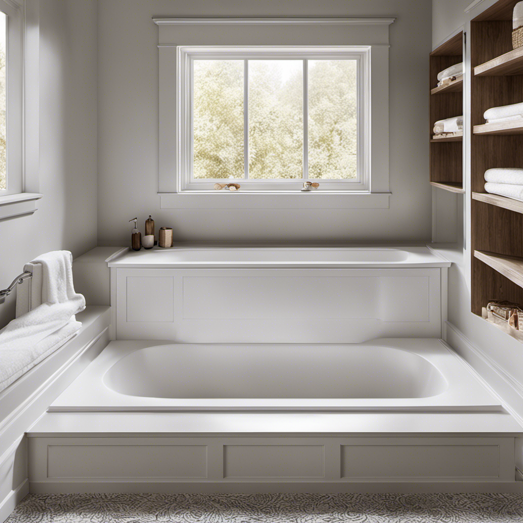 An image showcasing a step-by-step guide to making an access panel for a bathtub