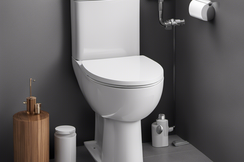 An image showcasing a step-by-step guide on fixing a running toilet
