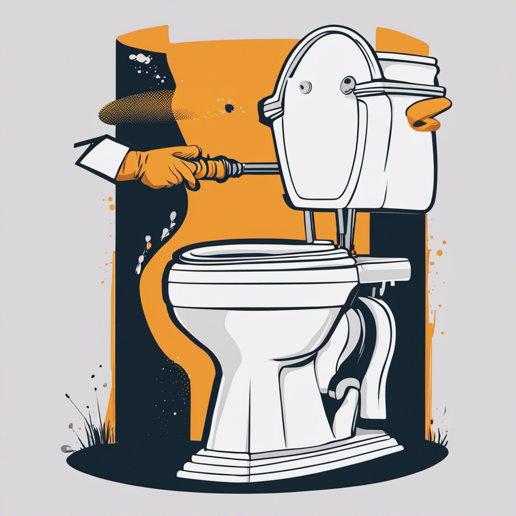 An image depicting a step-by-step guide on plunging a toilet