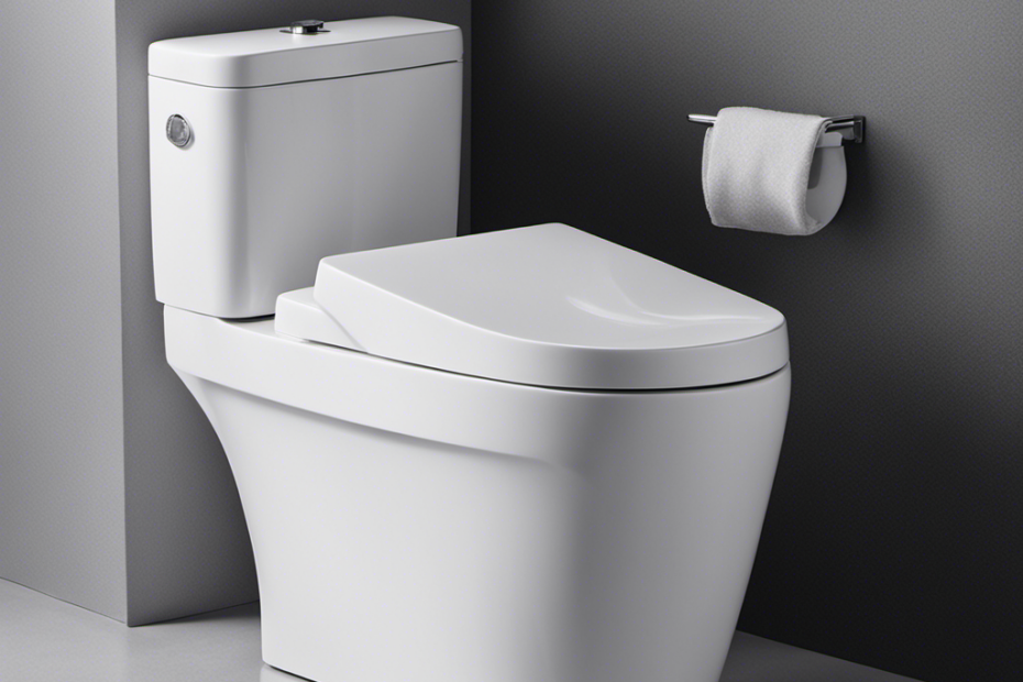 An image showcasing a sparkling clean toilet bowl, free from mineral buildup