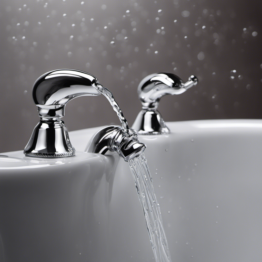 An image showcasing a pair of gloved hands firmly grasping a chrome stopper knob in a bathtub