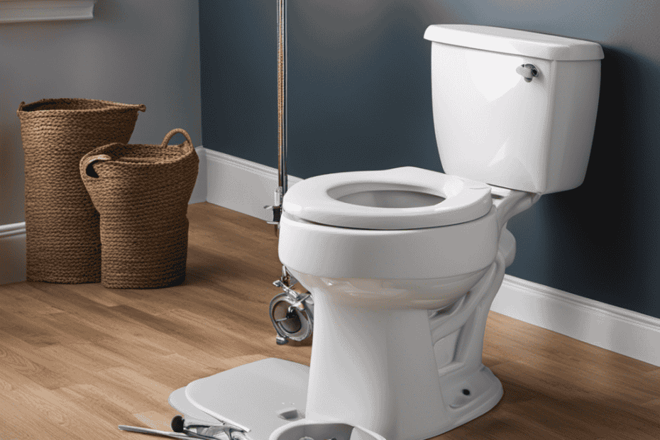 An image featuring a step-by-step guide for removing a toilet from the floor