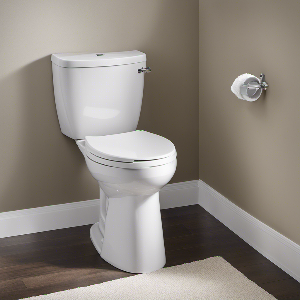 An image that showcases a sparkling white toilet bowl, devoid of any stains